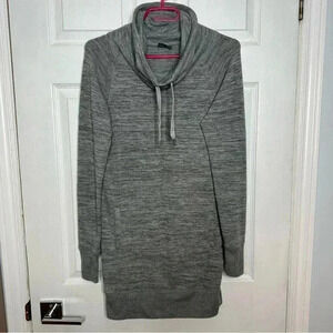 Joe Fresh Sweater Cowl Neck Long Grey  Size Extra Small